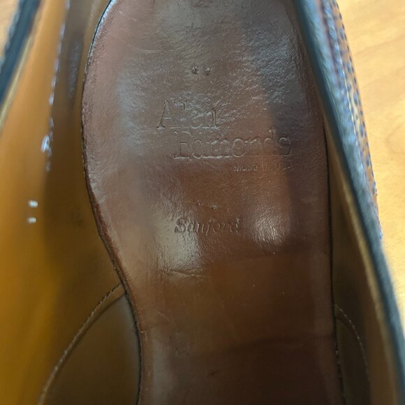 Allen Edmonds Sanford Wingtips in Wine - 11 D main image 3
